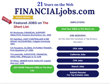 Tablet Screenshot of financialjobs.com