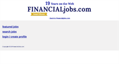 Desktop Screenshot of jobs.financialjobs.com