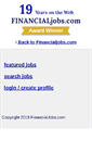 Mobile Screenshot of jobs.financialjobs.com